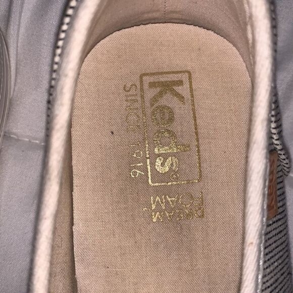 Keds Womens 9.5 Beige Striped Sneakers - Picture 2 of 9
